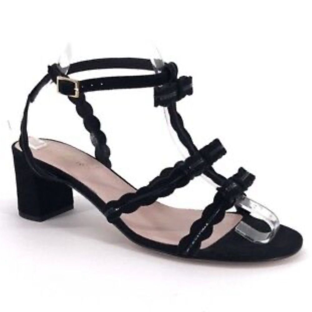 Kate Spade New in the box MEDEA black sandal with adorable bows Size 9